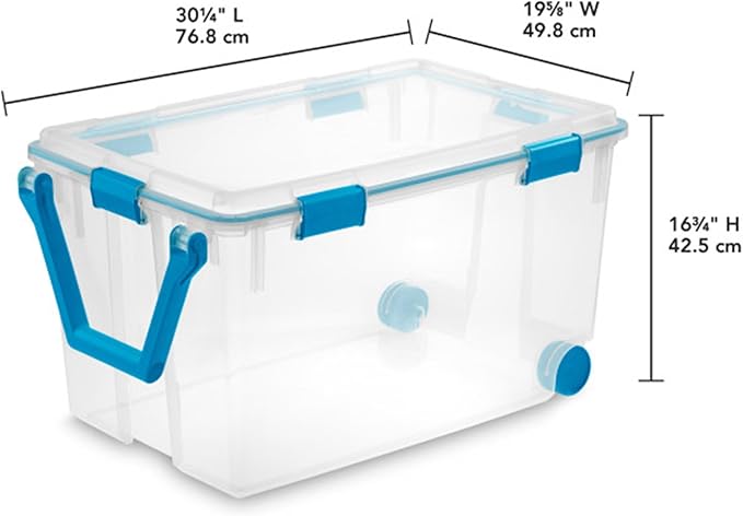 Sterilite 6-Pack Gasket Box, Weather-Resistant Storage Bins - Image 4
