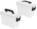 Sheffield 12793 2-Pack Ammo Storage Box, Stackable .30 Cal Field Boxes by Sheffield