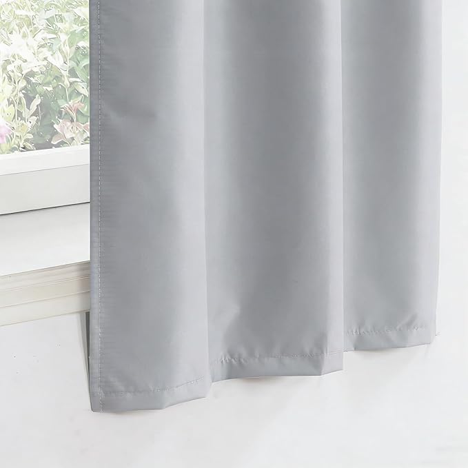 Easy Home 2 Panels Blackout Tier Curtain - Image 5