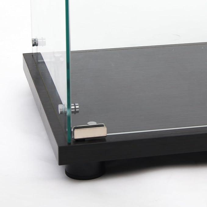 Yoluckea 3 Shelves Glass Display Cabinet - Image 8