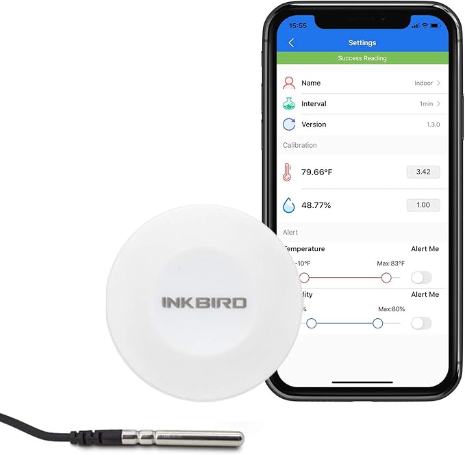 Inkbird Smart Sensor Data Logger Wireless Temp RH Monitor Device Android iPhone - Image 3