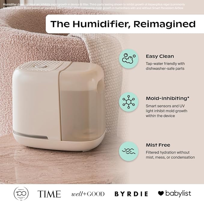 Canopy Bedside Humidifier 2.0, 36 HR Run Time, 2.5L Capacity - Image 2