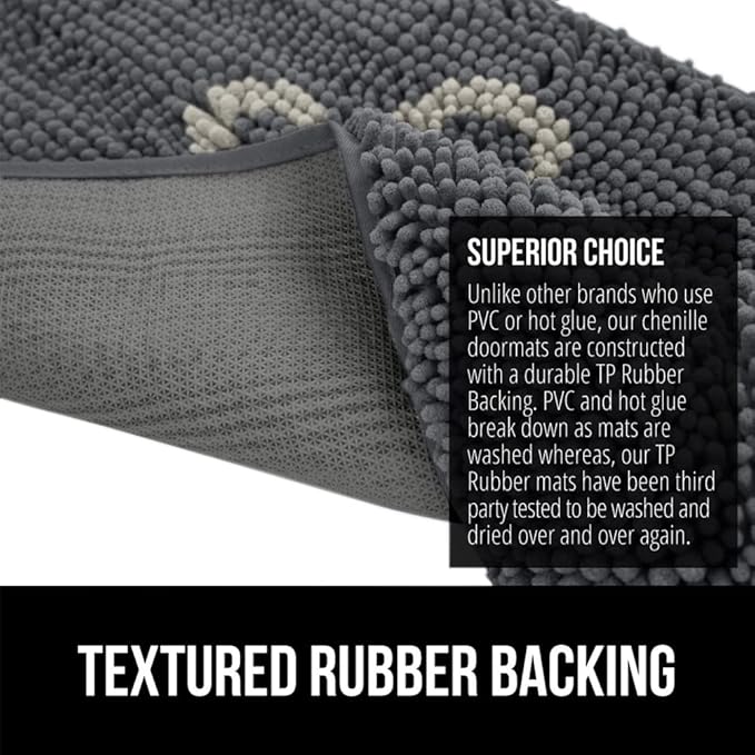 GORILLA GRIP SOAKSTOPPER Dog Door Mat, 48x30 Machine Washable Rug Absorbent - Image 5