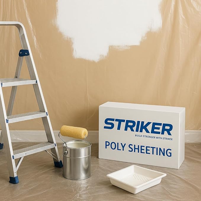 STRIKER Plastics Clear 6 Mil Plastic Sheeting 10' x 100' – Heavy Duty Poly - Image 6