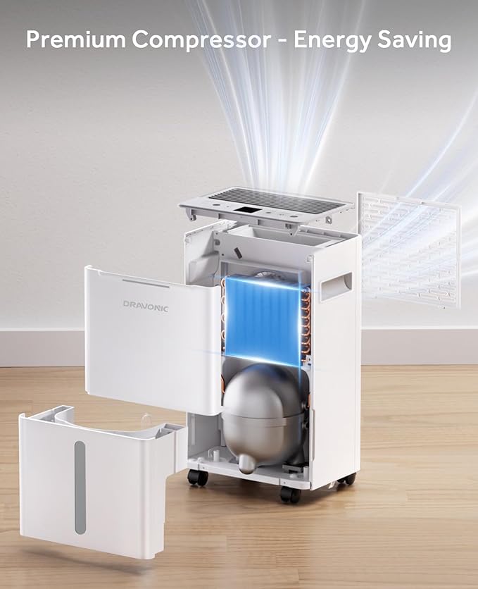 Dehumidifiers for Home with Drain Hose, Smart Humidity Control, 3 Modes for - Image 8
