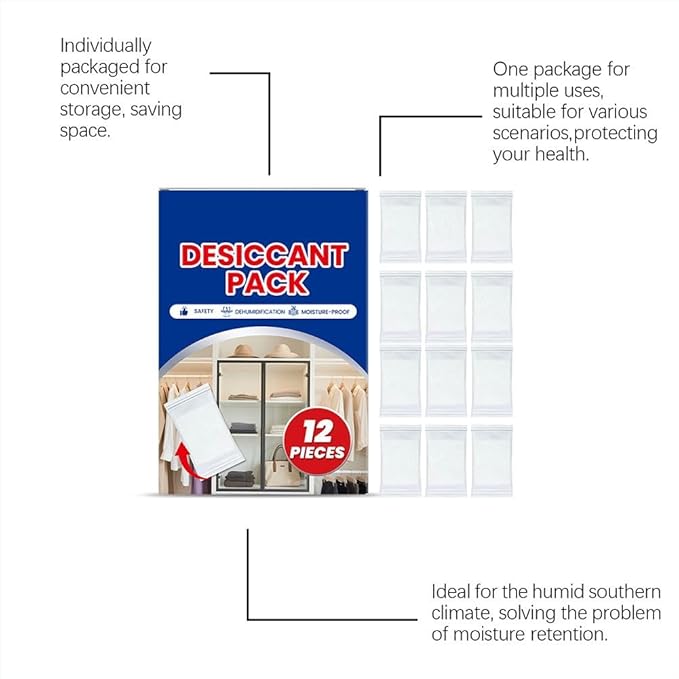100g Rechargeable Desiccant Packs 12-Pack - Image 3