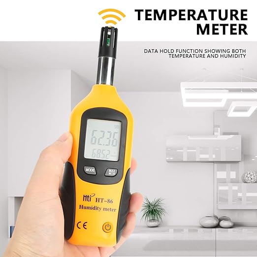 HT-86 Temperature Humidity Meter 2 in 1 Portable Digital Hygrometer Thermometer - Image 8