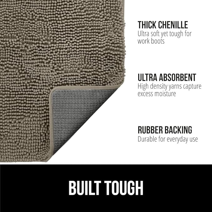 GORILLA GRIP SOAKSTOPPER Dog Door Mat, Machine Washable Rug Absorbent Doormat - Image 2