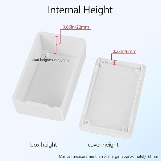 Project Box 8 Pieces Electrical Box Small Junction Box ABS Plastic Enclosure - Image 5