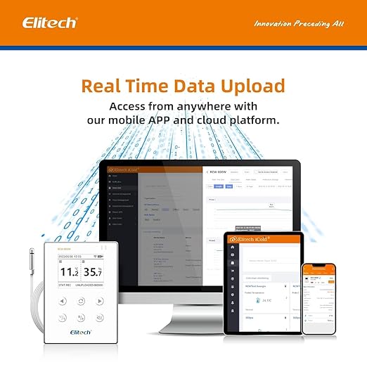 Elitech WiFi Digital Temperature Humidity Data Logger, 2.4GHz/5GHz WiFi Remote - Image 5
