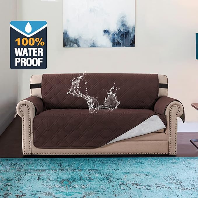 H.VERSAILTEX 100% Waterproof Sofa Slipcover Washable Loveseat Cover - Image 2