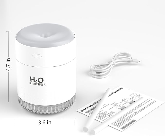 Portable Mini Humidifier, Auto Shut-Off, 2 Mist Modes, Small Humidifiers - Image 9