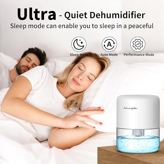 Dehumidifier for Home Small Quiet Dehumidifiers for 44OZ Water Tank Auto - Image 3