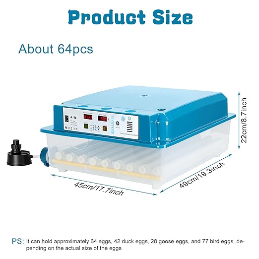 64 Egg Incubators for Hatching Eggs, - Image 2