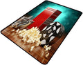 Rug - Cinema Popcorn Pattern Drawing Washable Area Rugs Fade Resistant by Snarena