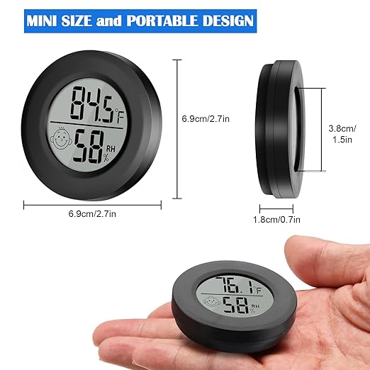 2Pcs Mini Digital Indoor Thermometer Hygrometer Meters Gauge Accuracy Room - Image 3