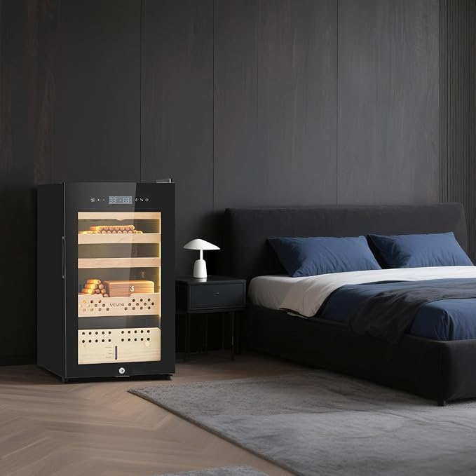 VEVOR Electric Humidor, Constant Humidity & Temperature Control, Spanish Cedar - Image 8