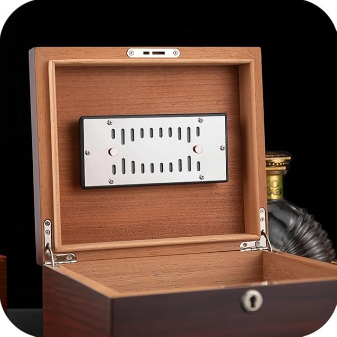 Cigar Humidifier, Stainless Steel Panel Adjustable Humidity Cigar Room - Image 6