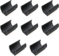 HJGarden 8pcs Moisture-Proof and Friction Prevention 25mm Plastic Chair Foot U by HJGarden