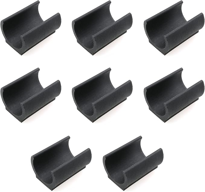 HJGarden 8pcs Moisture-Proof and Friction Prevention 25mm Plastic Chair Foot U by HJGarden
