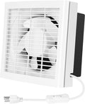 6" Shutter Exhaust Fan, 258CFM Window or Wall Mount Ventilation Fan by Fanspex