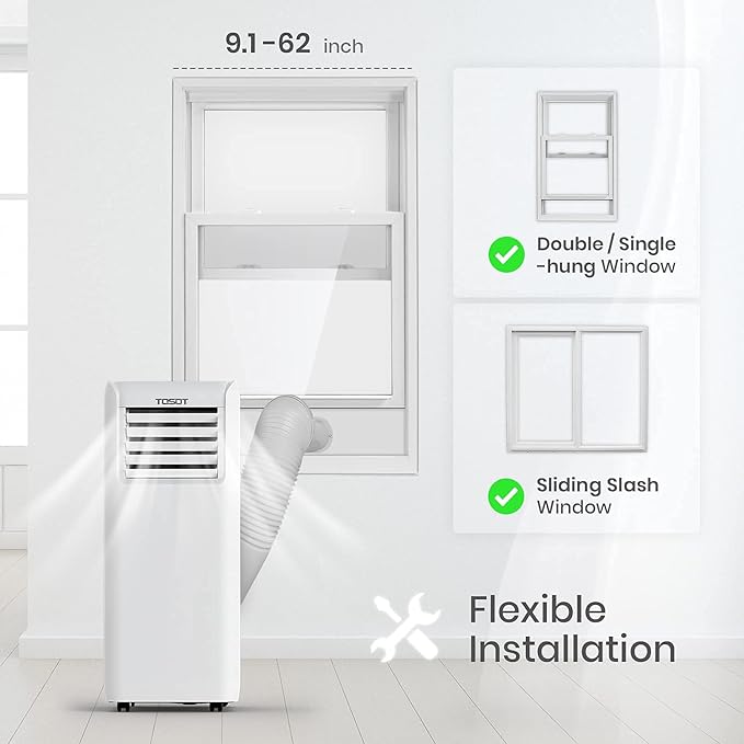 TOSOT 9, 500 BTU Air Conditioner, Easy Install, Quiet 3-in-1 Portable AC - Image 6
