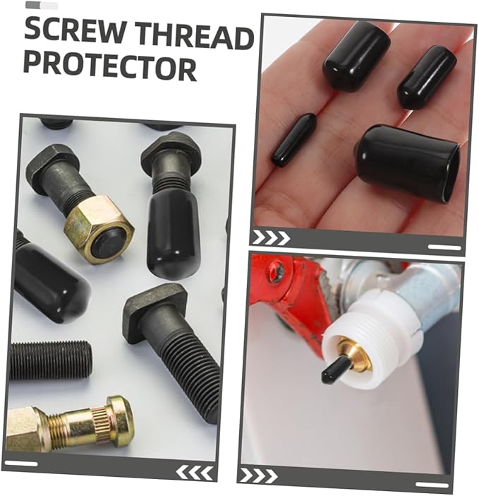 Healifty 80pcs Rubber End Cap Flexible Thread Protectors - Image 7
