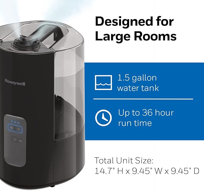 Honeywell Dual Comfort Cool + Warm Mist humidifier. Humidifier - Image 14