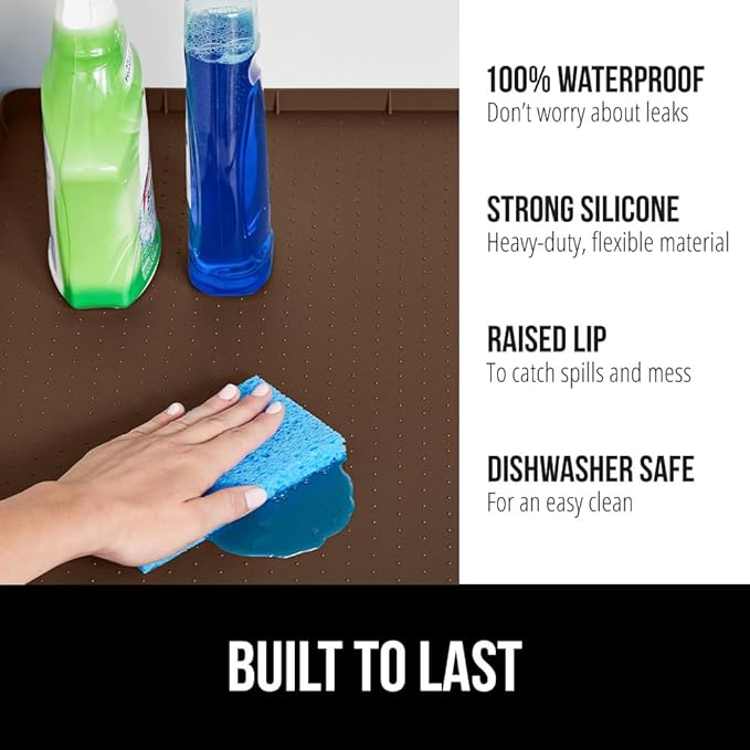 GORILLA GRIP Waterproof Silicone Under Sink Mat - Image 2