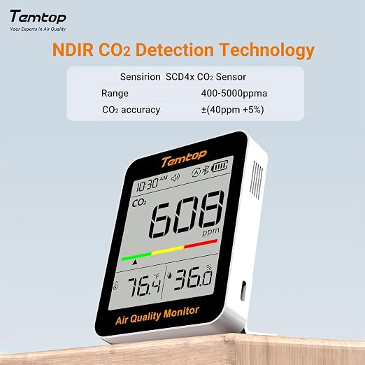 Temtop Smart Indoor Thermometer C1+ - Image 2
