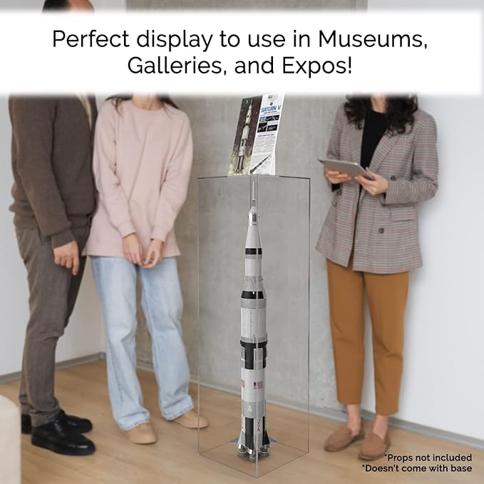 Marketing Holders Acrylic Display Riser Box Hollow No Lid Clear Podium Display - Image 3