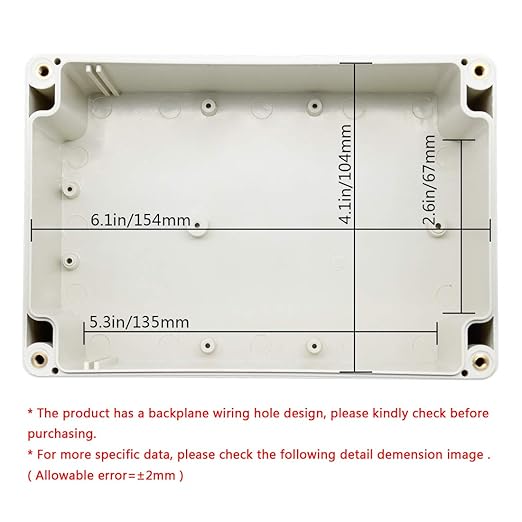 LeMotech ABS Plastic Junction Box Dustproof Waterproof IP65 Electrical - Image 5