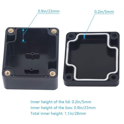 Junction Box, Zulkit Project Box IP65 Waterproof Outdoor Box ABS Plastic - Image 6