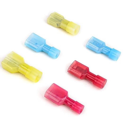 TICONN 100 Pcs Nylon Spade Quick Disconnect Connectors Kit, Electrical - Image 5