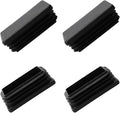 METALLIXITY Rectangle End Caps 4Pcs, Plastic Rectangle Tube Inserts Threaded by METALLIXITY