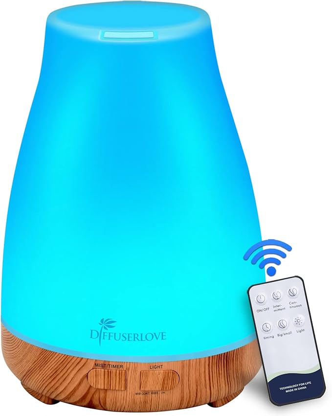 300ML Diffuser Essential Oil Diffuser Remote Control Aromatherapy Diffuser Mist by Diffuserlove