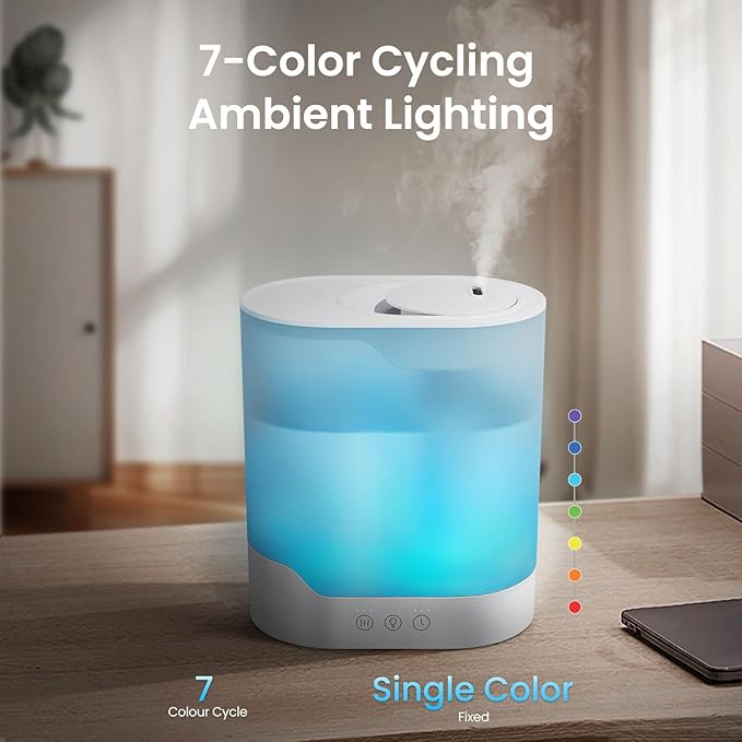 YOGIN Air Humidifier for Bedroom, 3L Top-Fill Cool Mist Humidifier & Essential - Image 8
