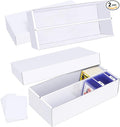 Trading Card Storage Box 2 Pack–1600 Count Cardboard Organizer by Leyzan
