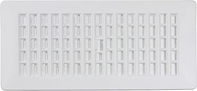 Decor Grates PL410-WH 4-Inch by 10-Inch Plastic Floor Register - Image 5