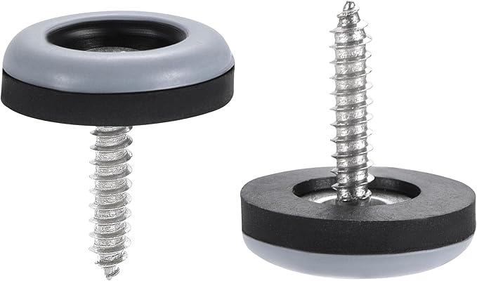 uxcell 19mm Furniture Feet Slider Glides Screw-in Chair Leg Protector Pads PTFE - Image 4