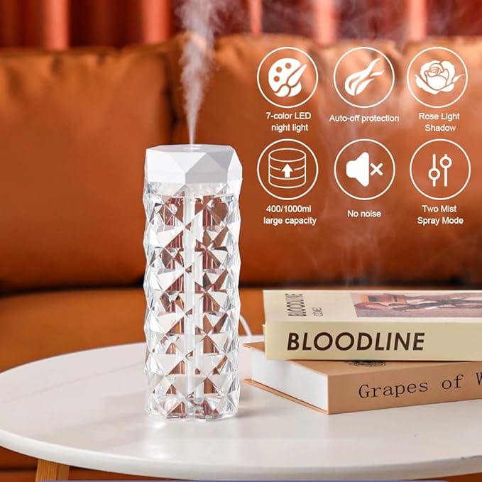 USB Desktop Crystal Humidifier 1000ml - Image 3