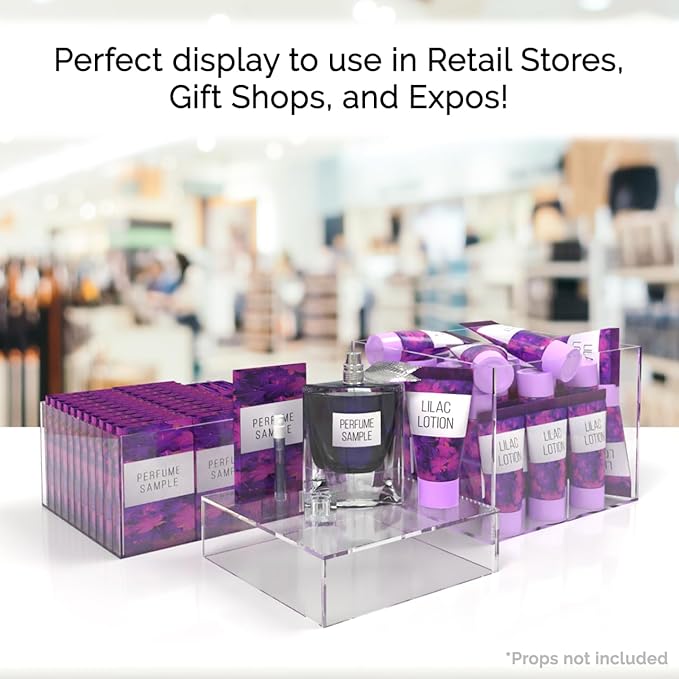 Marketing Holders 3 Piece Acrylic Display Riser Boxes Clear Retail Product - Image 2