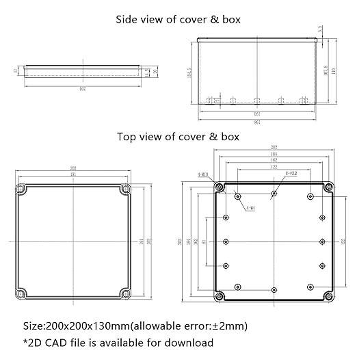 Junction Box，7.9"x 7.9"x 5.1" Outdoor Electrical Box - Image 8