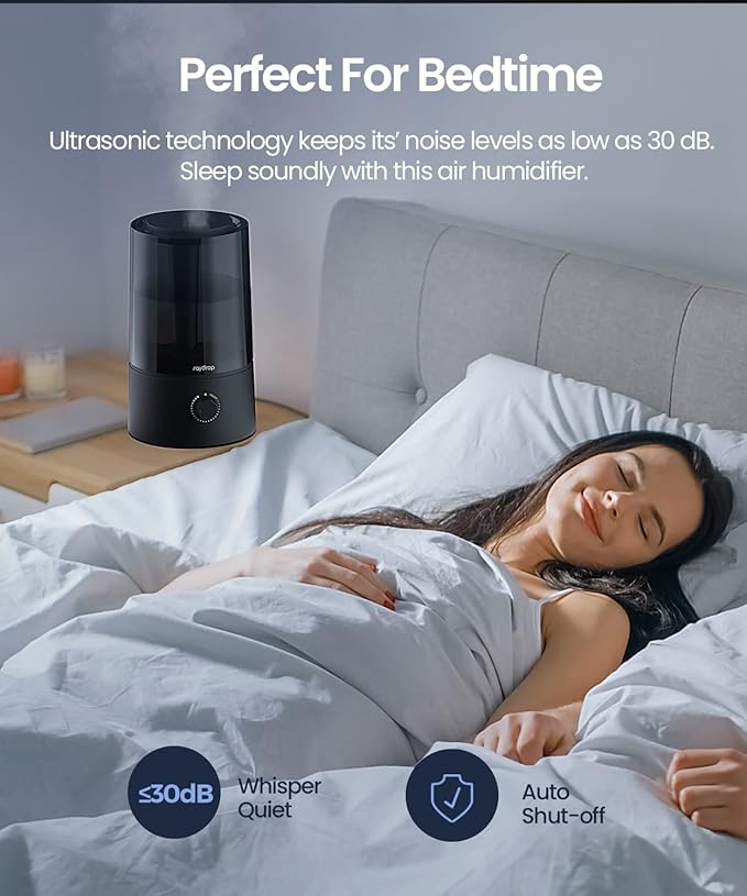 raydrop Humidifiers for Bedroom, Humidifiers for Home & Large Room, Cool Mist - Image 6
