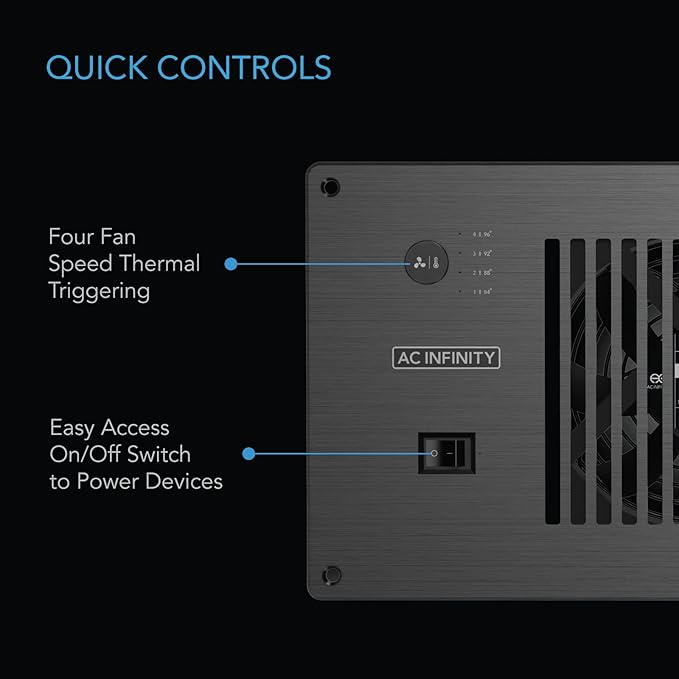 AC Infinity AIRPLATE P7, Quiet Cooling Cabinet Fan System - Image 3