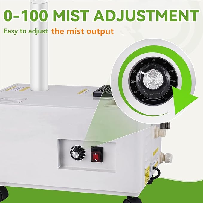 Cool Humidifier 3000ml/Hour Commercial Grade, Auto-Fill Water Tank & Stainless - Image 4