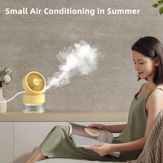 Personal Cooling Fan and Small Air Humidifier 350ml - Image 3