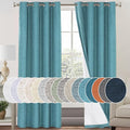 PrinceDeco 100% Blackout Linen Textured Curtains by PrinceDeco