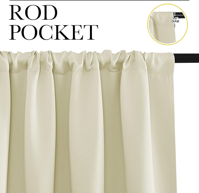 NICETOWN RV Blackout Curtains for Camper Windows, Kitchen Curtains, Short - Image 2