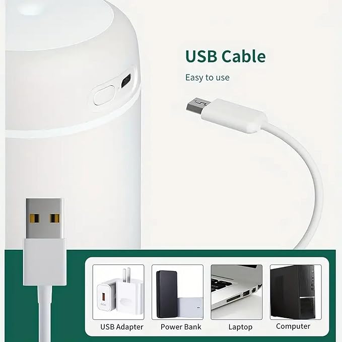 Portable Mini Humidifier, Cool Mist, USB Powered. Perfect - Image 5